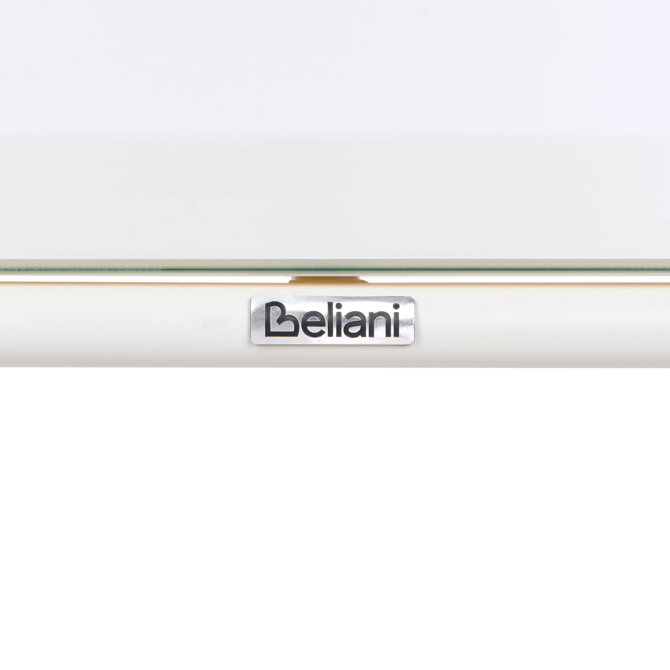 Table de salle à manger Acier Beige clair CARAVINO - Beliani - Image 5
