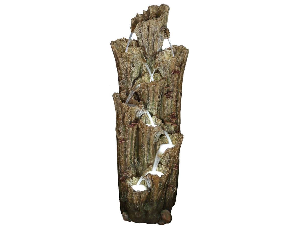 Ubbink - Fontaine de jardin Tiros vieux troncs d'arbre avec cascades et éclairage LED - Ubbink - Imagen 2