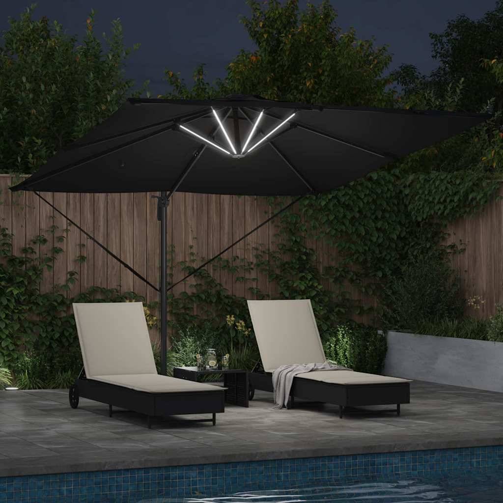 Maison Chic - Parasol de jardin | Parasol d'extérieur | Parasol Noir 286 x 284 x 270 cm Aluminium et polyester Maison Chic - Image 4