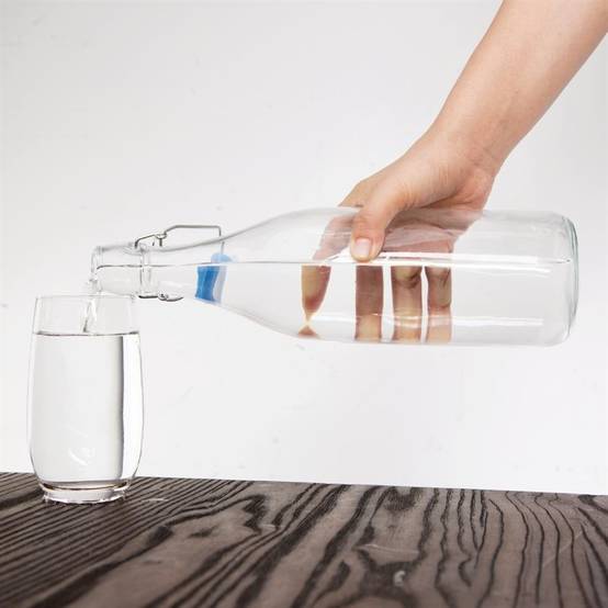 Bouteille d'Eau en Verre 1 L - Lot de 6 - Olympia - Image 7