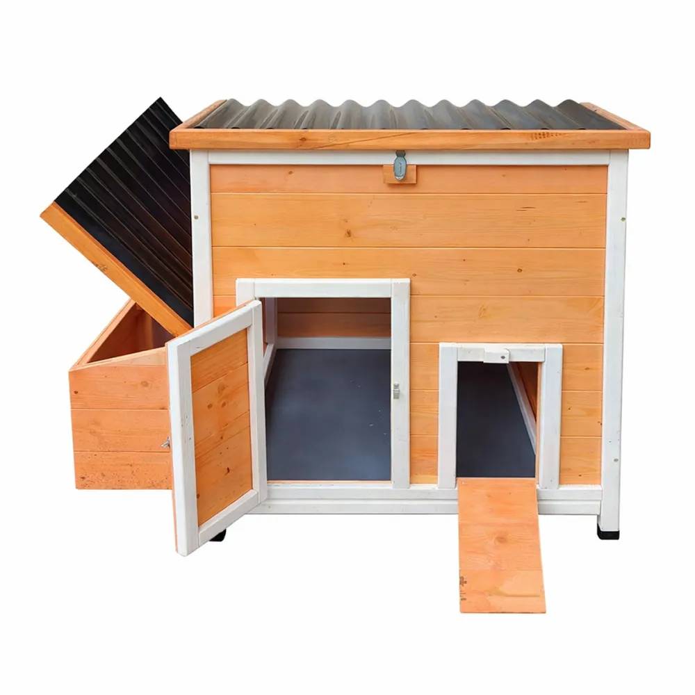 Poulailler Hefa+ en pin traité avec toit plastique - 6 poules - Image 6