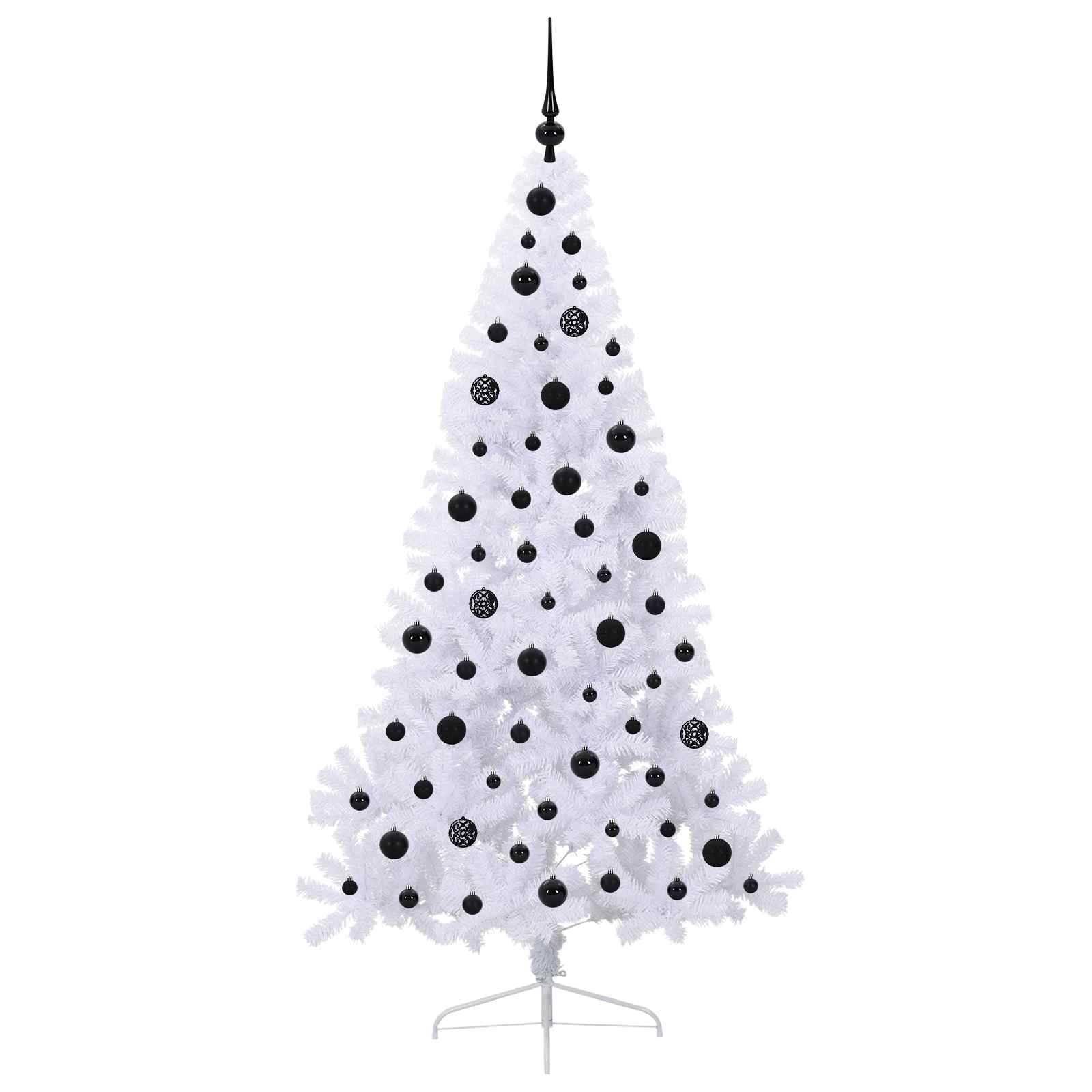 Vidaxl - Sapin de Noël artificiel avec 300 LED Blanc 180 cm PVC et Acier vidaXL 3426813 - Image 5