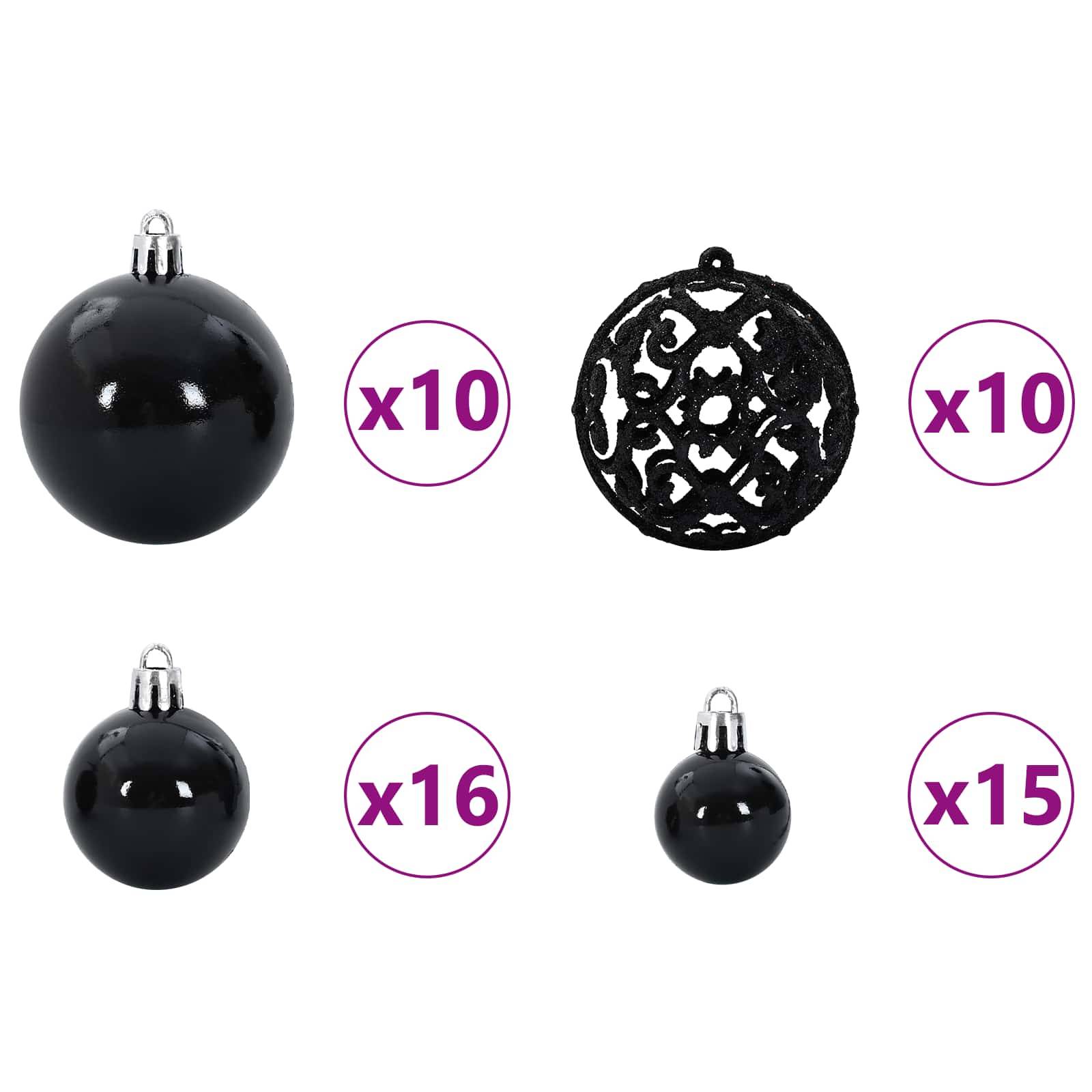 Vidaxl - Sapin de Noël artificiel avec 300 LED Blanc 180 cm PVC et Acier vidaXL 3426813 - Image 9