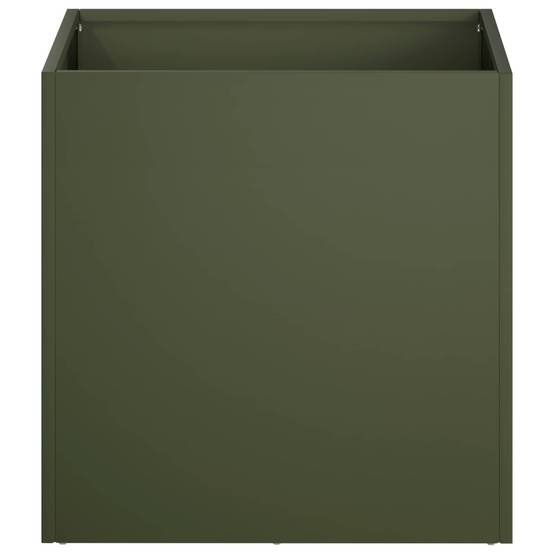 Vidaxl - Cache-pot de jardin 2 pc Vert olive 20 x 20 x 20 cm vidaXL 8004931 - Image 5