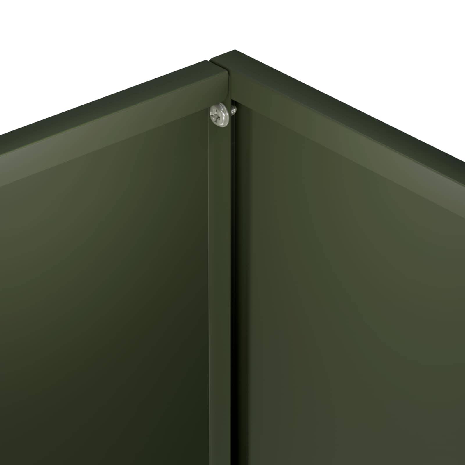 Vidaxl - Cache-pot de jardin 2 pc Vert olive 20 x 20 x 20 cm vidaXL 8004931 - Image 7