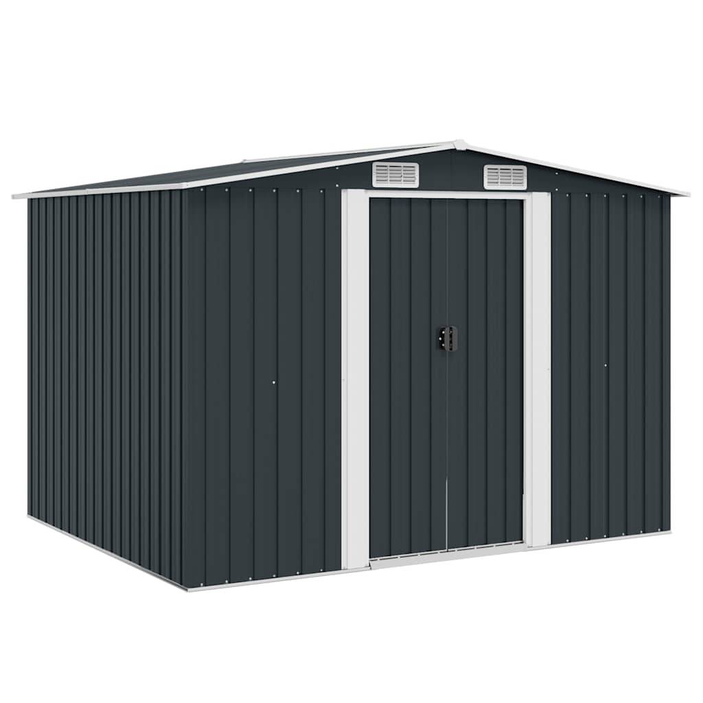 Vidaxl - Abri de jardin 5.27m² Anthracite Acier Galvanisé - 257x205x178 cm - vidaXL - Image 2