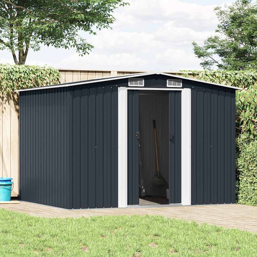 Vidaxl - Abri de jardin 5.27m² Anthracite Acier Galvanisé - 257x205x178 cm - vidaXL - Image 1