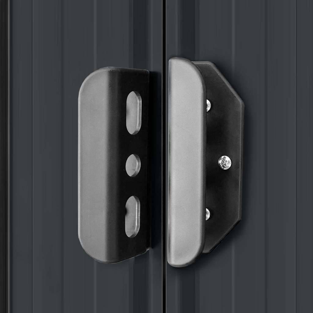 Vidaxl - Abri de jardin 5.27m² Anthracite Acier Galvanisé - 257x205x178 cm - vidaXL - Image 10