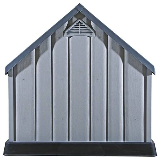 Niche pour chien - Cage pour chien - Niche de jardin Gris 92x87x91 cm Plastique - Image 6