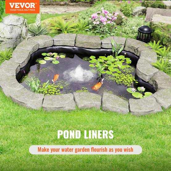 Vevor - VEVOR Bâche de bassin EPDM 9 x 10,6 m, épaisseur 1,5 mm, membrane souple et résistante aux UV, facile à découper et installer. - Image 2