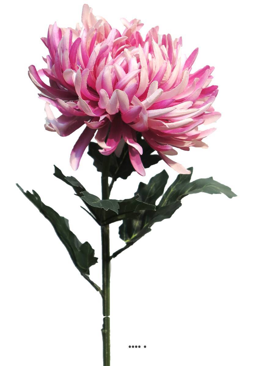 Artificielles - Chrysanthème artificiel, H 63 cm Rose - BEST - couleur: Rose - Imagen 3