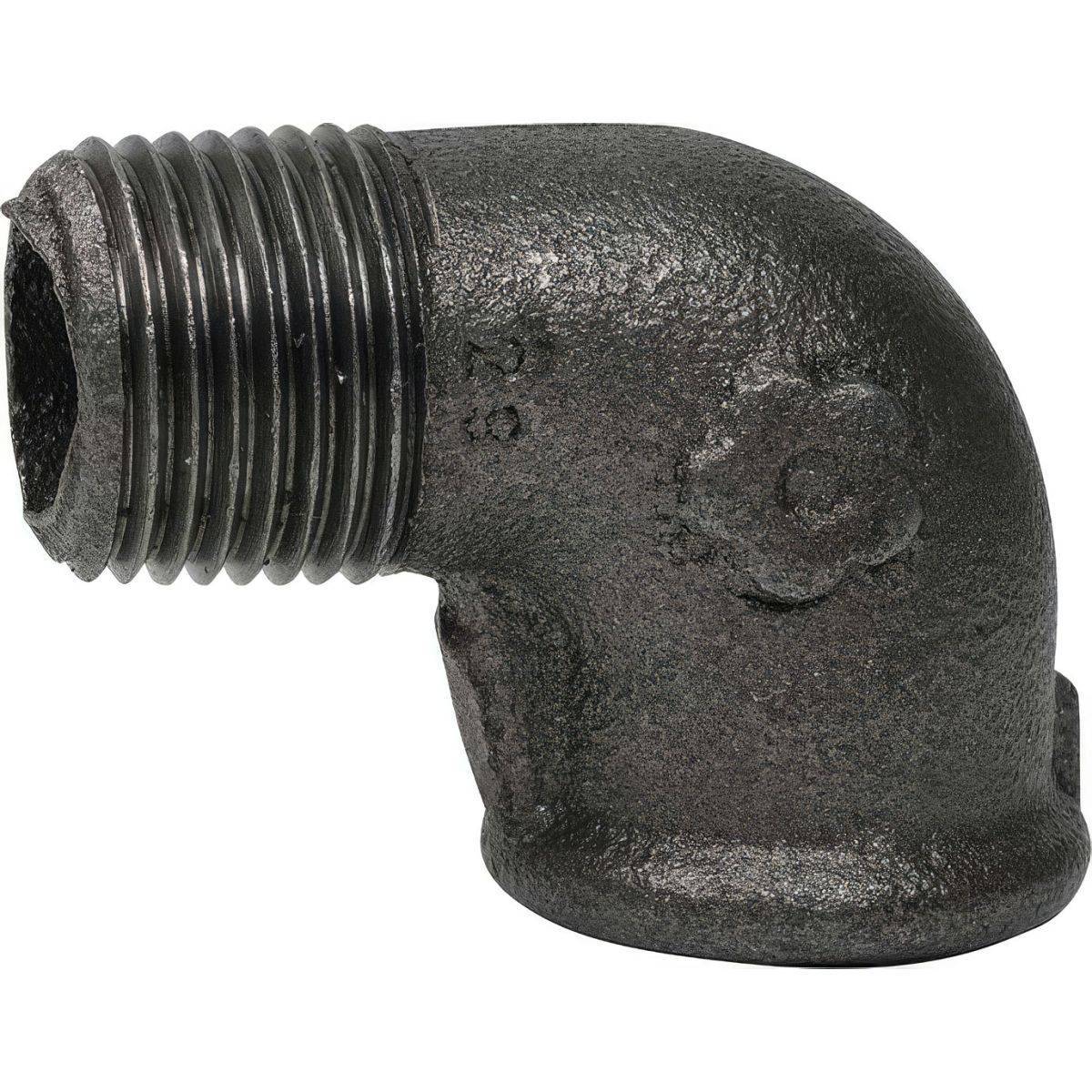 Raccord Coude 90° Mâle/Femelle | Fonte Malléable Noire EN 10242 - 2''