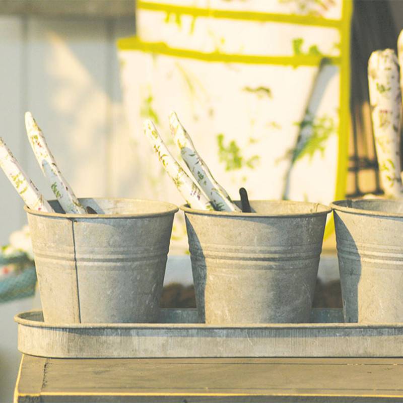 Esschert Design - Set 3 pots de fleur en zinc - Esschert Design - Imagen 3