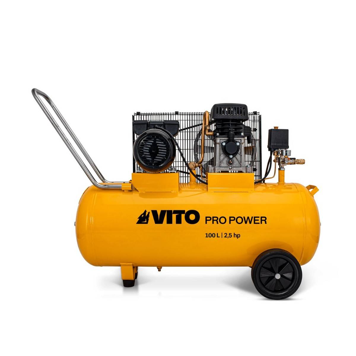 Compresseur d'air à Courroie 100 Litres 2.5 CV 1.9 kW 230V AC Pression 10 Bar VITO - Imagen 1