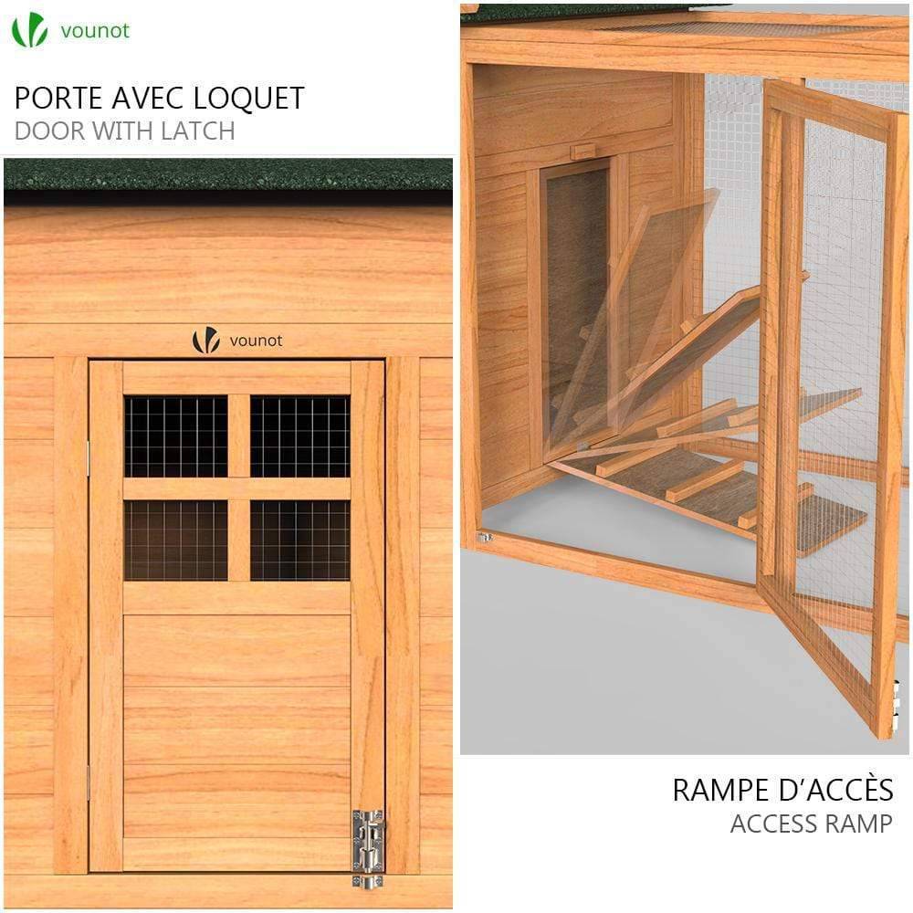Grand poulailler en Bois avec Pondoir et Perchoir - Image 7