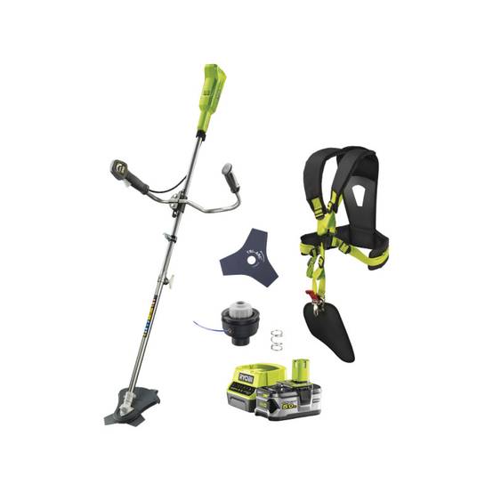 Ryobi - Pack RYOBI débroussailleuse 18V One+ OBC1820B - 1 batterie 5.0Ah - 1 chargeur 2.0Ah RC18120-150 - Image 1