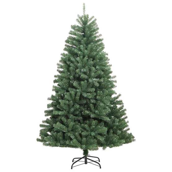Très Grand Sapin de Noël Artificiel 240 cm, Montage Rapide à Charnières, avec LED et 120 Boules – ComfortXL Outdoor Living - Image 5