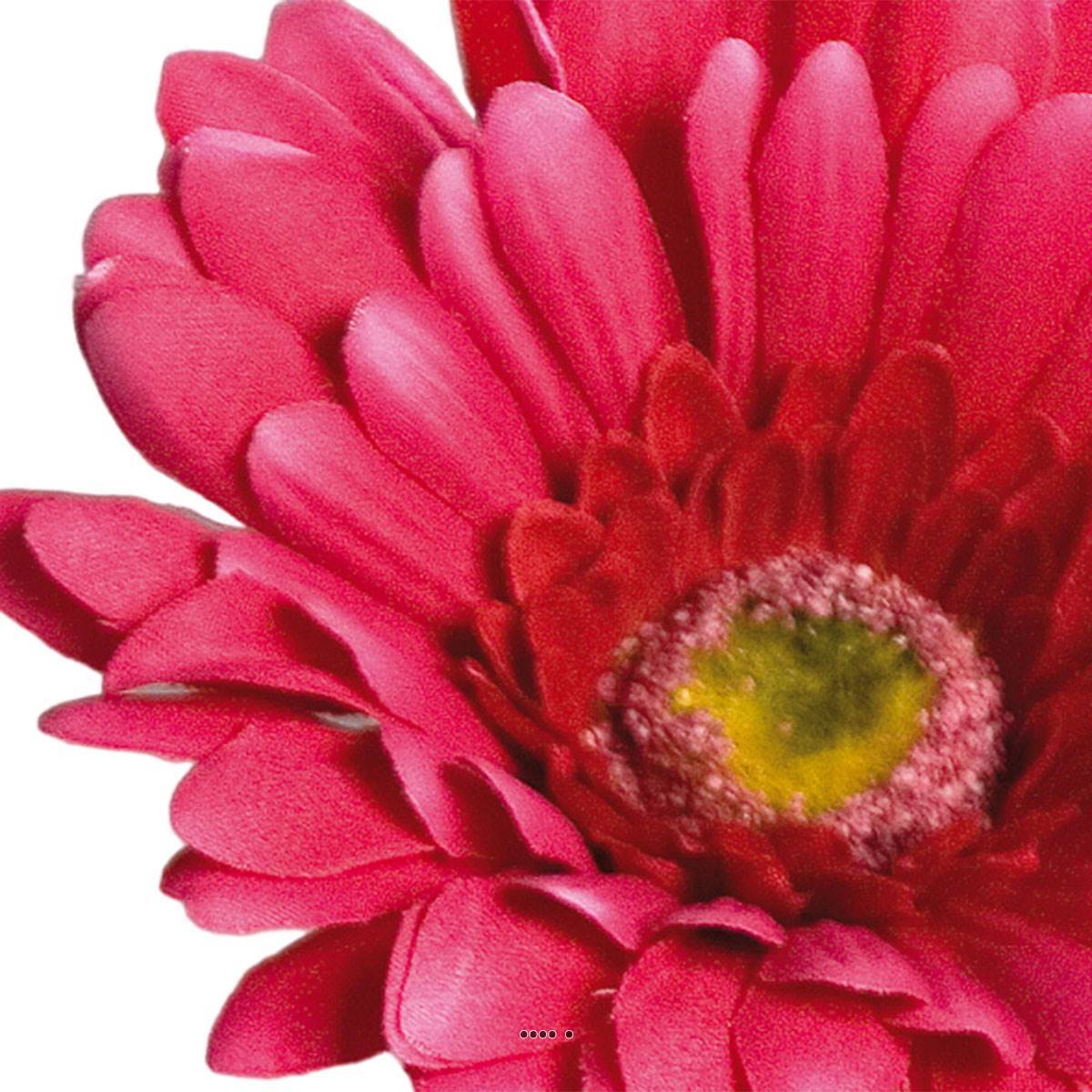 Gerbera artificiel, H 56 cm - D 11 cm superbe Rose fushia - couleur: Rose fushia 730 - Image 3
