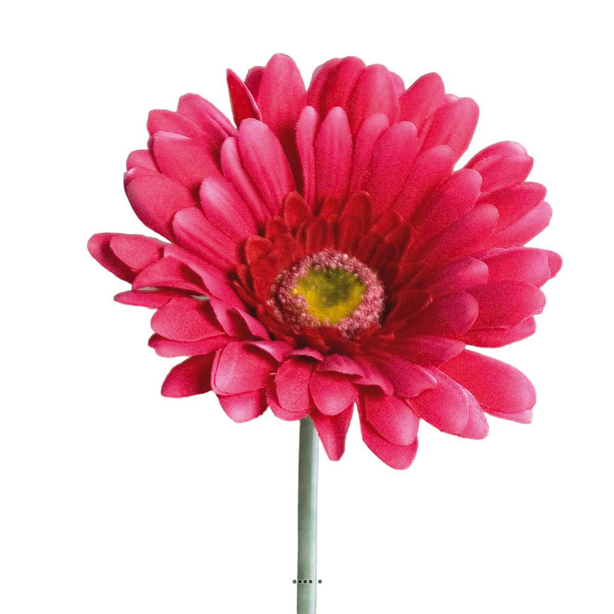 Gerbera artificiel, H 56 cm - D 11 cm superbe Rose fushia - couleur: Rose fushia 730 - Image 1