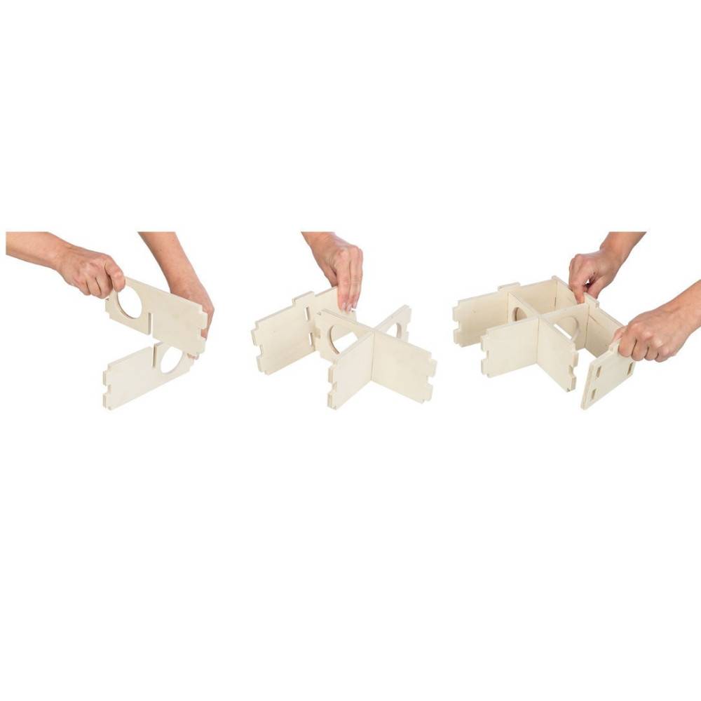 Trixie - Maison emboitable 2 chambres 20 x 10 x 20 cm pour hamster et souris - Imagen 6