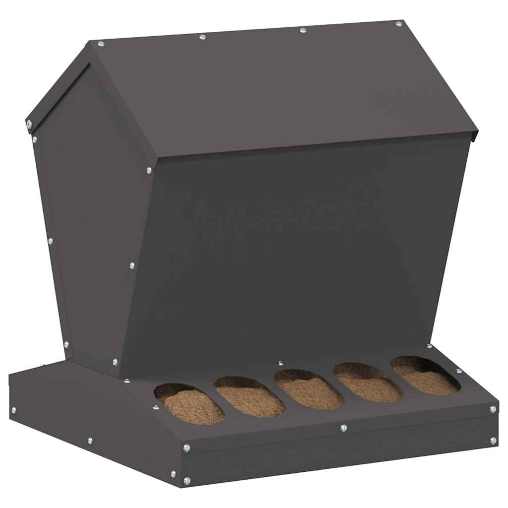 Mangeoire Trémie Acier Volaille Suspendue 5kg Noir - ComfortXL Outdoor Living - Image 3