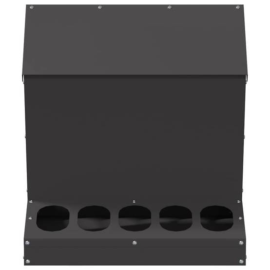 Mangeoire Trémie Acier Volaille Suspendue 5kg Noir - ComfortXL Outdoor Living - Image 5