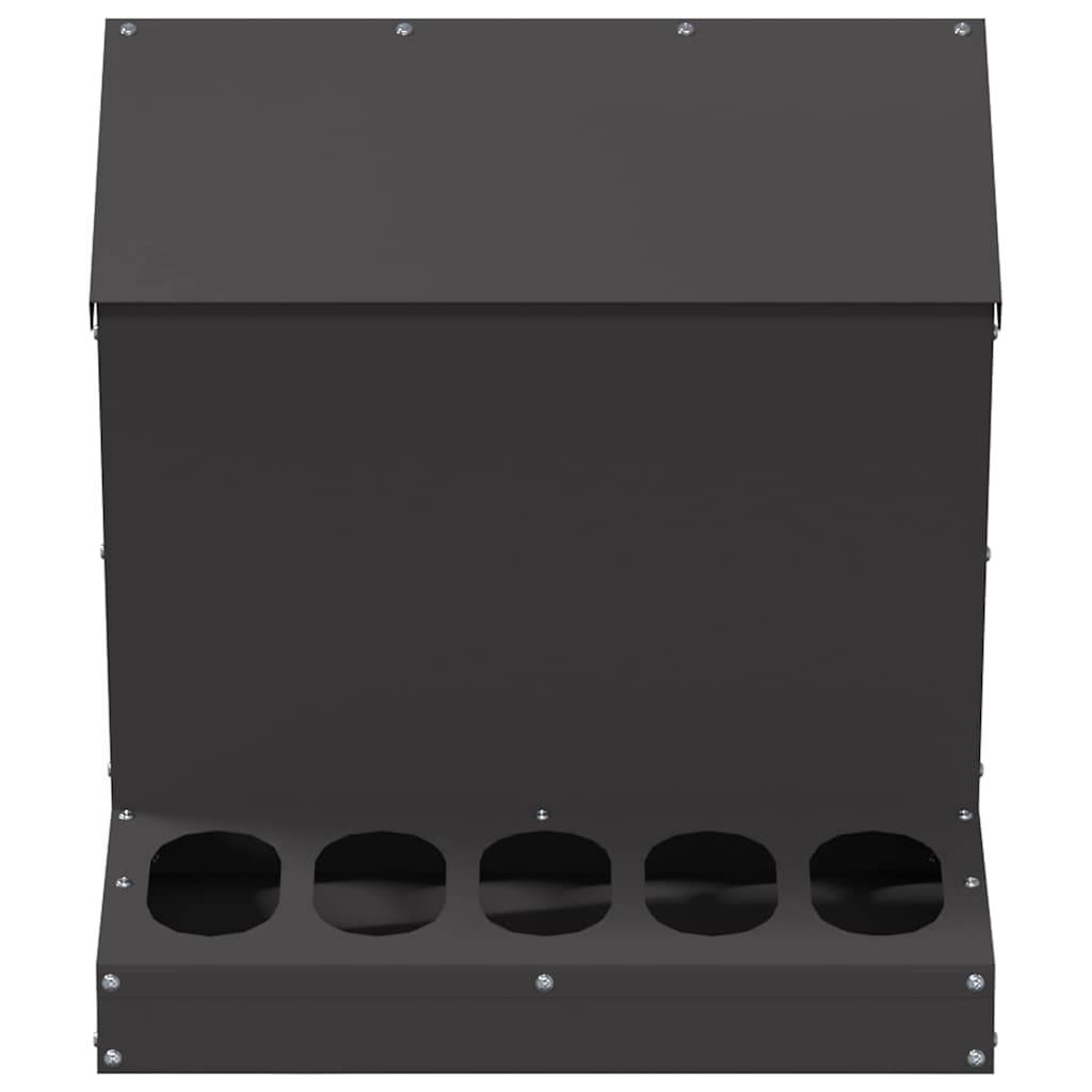 Mangeoire Trémie Acier Volaille Suspendue 5kg Noir - ComfortXL Outdoor Living - Image 5