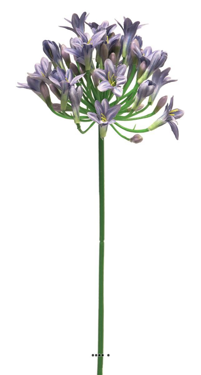 Artificielles - Agapanthe artificielle en tigeH 75cm, grande tête D 14 cm Lavande - BEST - couleur: Lavande - Imagen 2