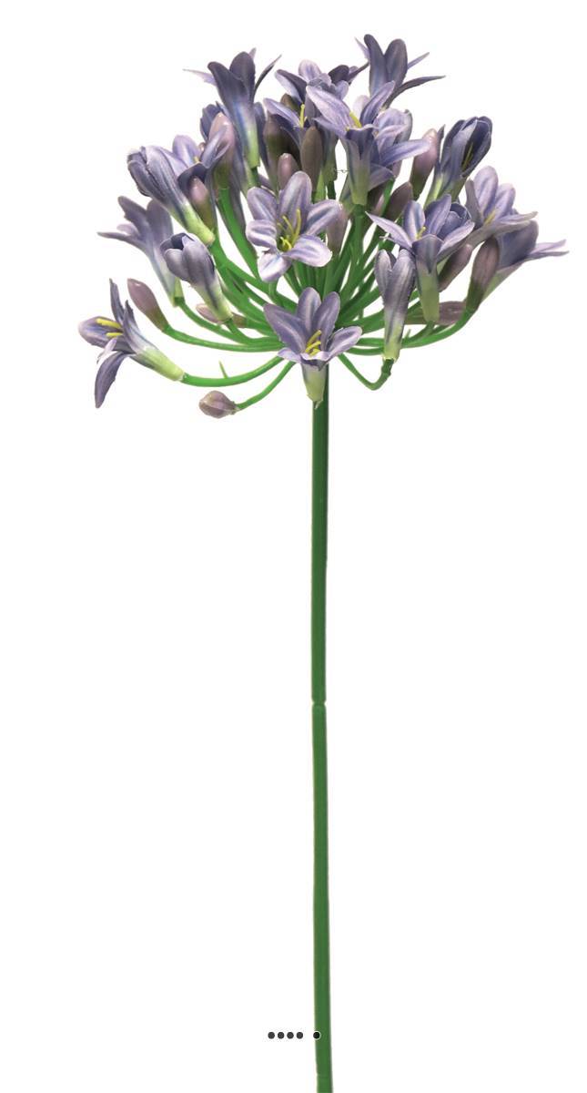 Artificielles - Agapanthe artificielle en tigeH 75cm, grande tête D 14 cm Lavande - BEST - couleur: Lavande - Imagen 3