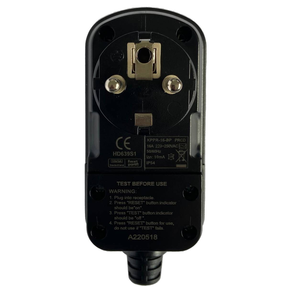 Prise pour spa gonflable pour spa Ospazia et autres marques - Couleur : Noir - Ospazia - Imagen 1