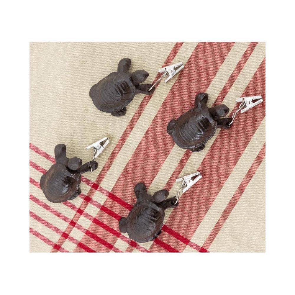 Aubry Gaspard - Poids de nappe en fonte (lot de 4) Tortue - Imagen 3