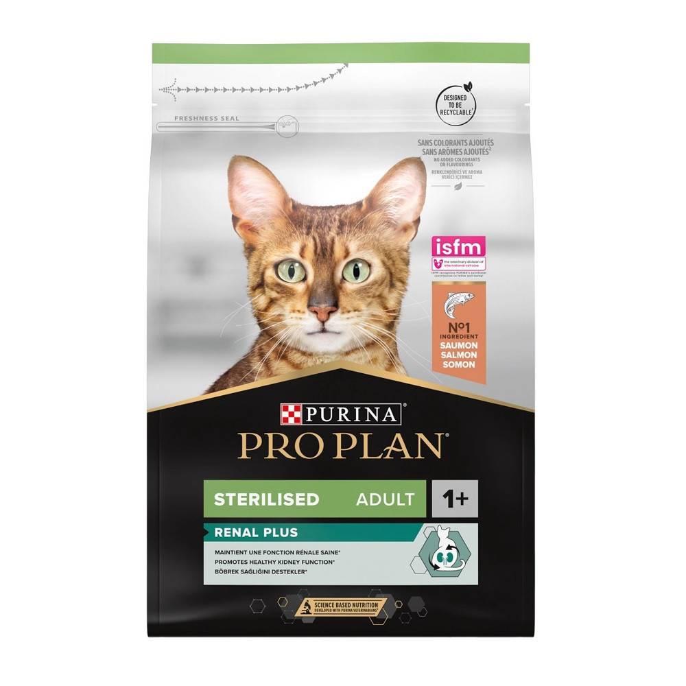 Purina One - Croquettes pour Chat Stérilisé RENAL PLUS, Riche en Saumon 1.5 kg proplan