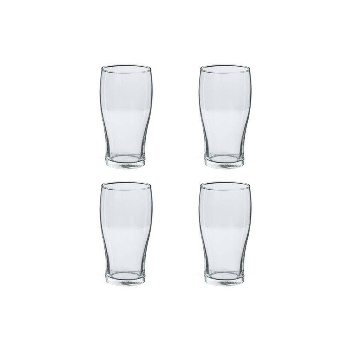 Lot de 4 Verres à Bière "Pinte" 57cl Transparent - Image 1