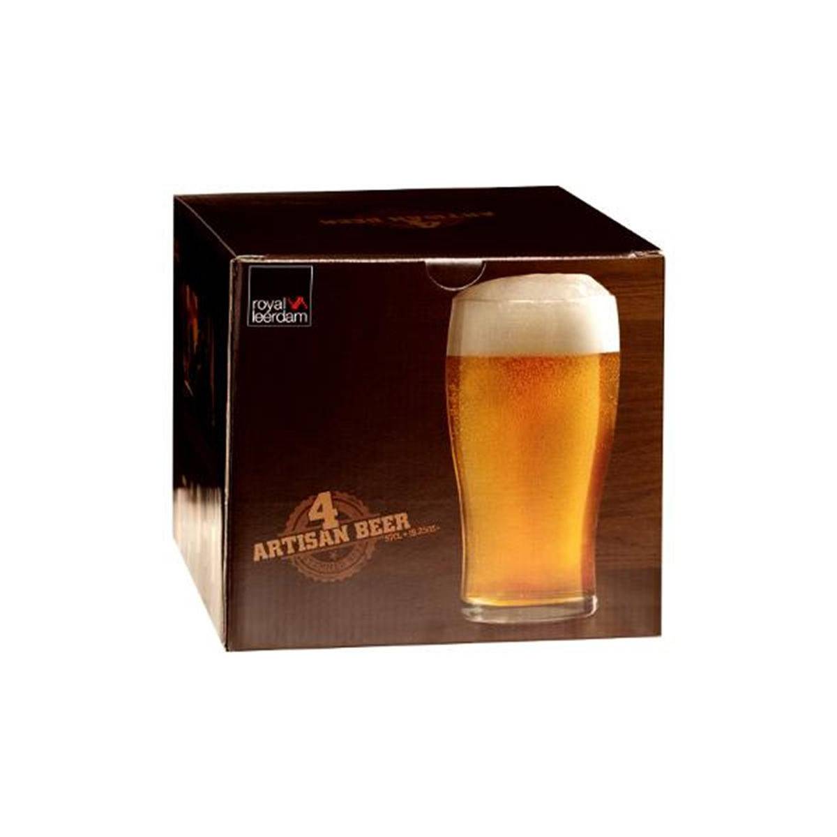 Lot de 4 Verres à Bière "Pinte" 57cl Transparent - Image 4