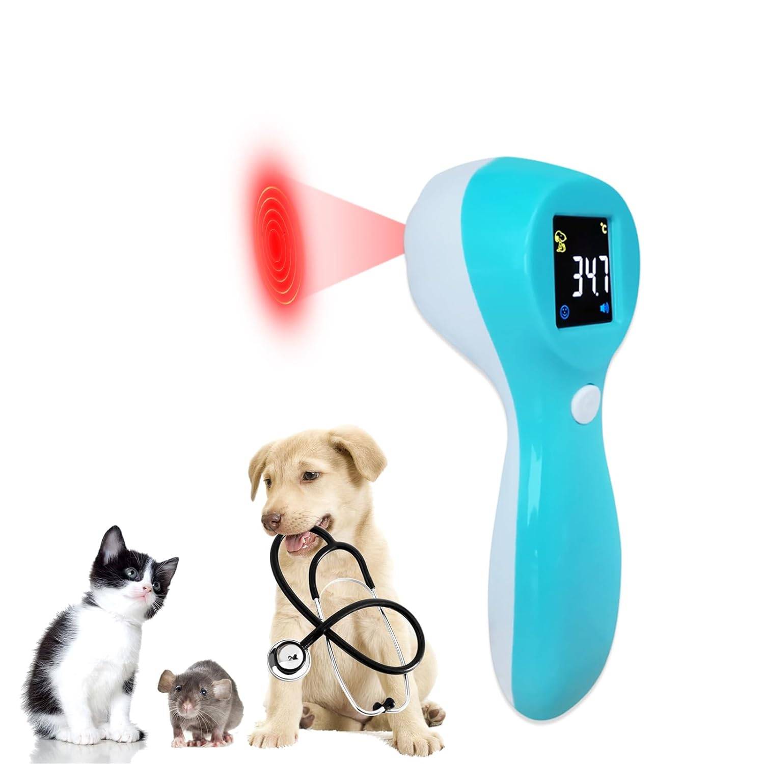 Thermomètre numérique électrique portatif pour animaux de compagnie MCBOSON - Image 1