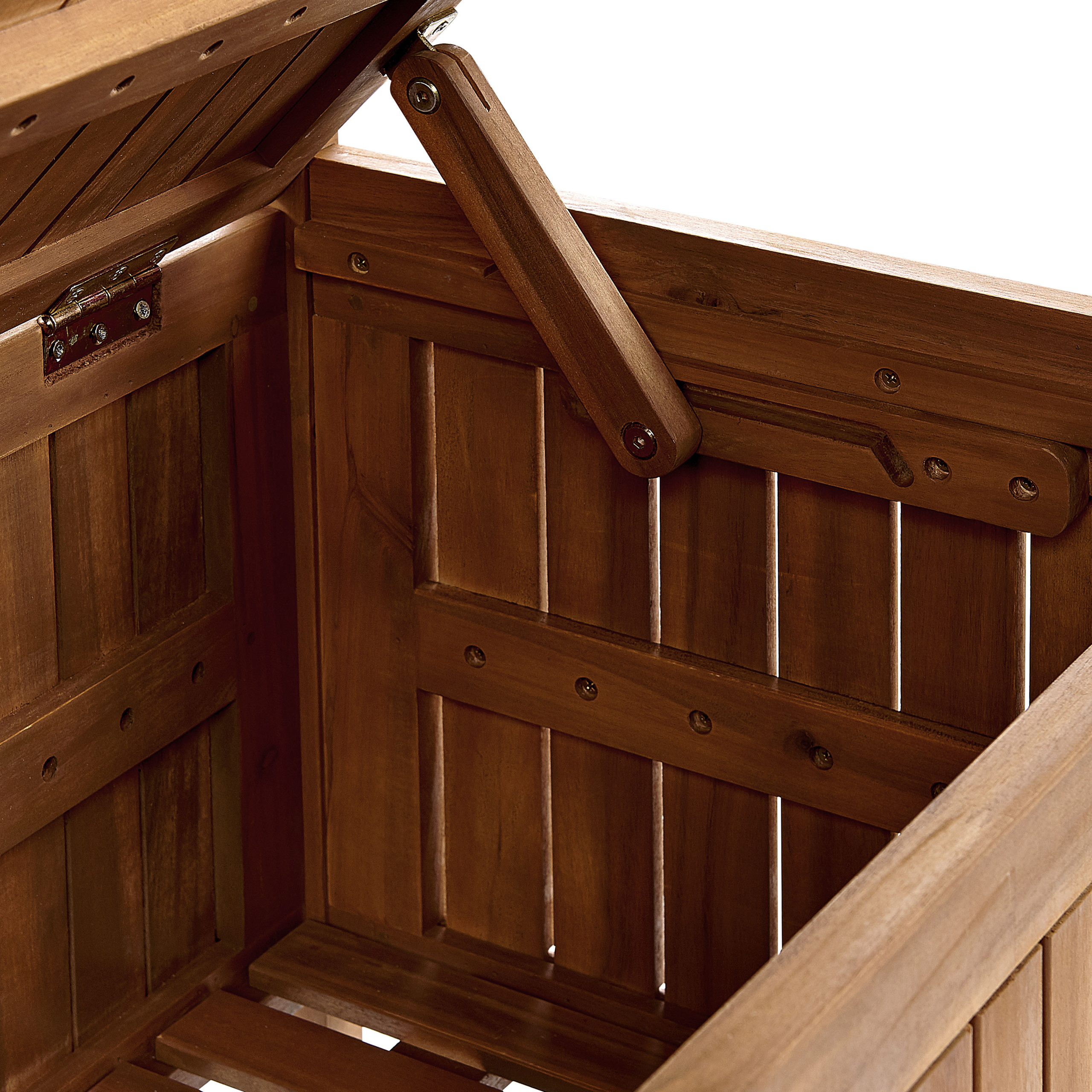 Beliani - Banc, 3 Personnes Acacia Taupe SOVANA - Beliani - Imagen 9