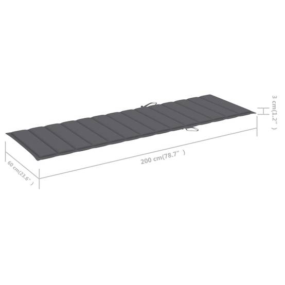 Bain de soleil - Transat - Chaise longue avec coussin Bambou - MEUBLE PRO-JU6244 - Image 7