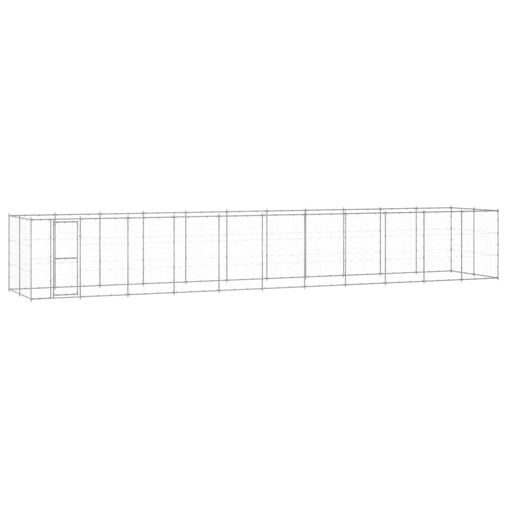 Vidaxl - Chenil extérieur Acier galvanisé 26,62 m² vidaXL 3082312 - Imagen 2