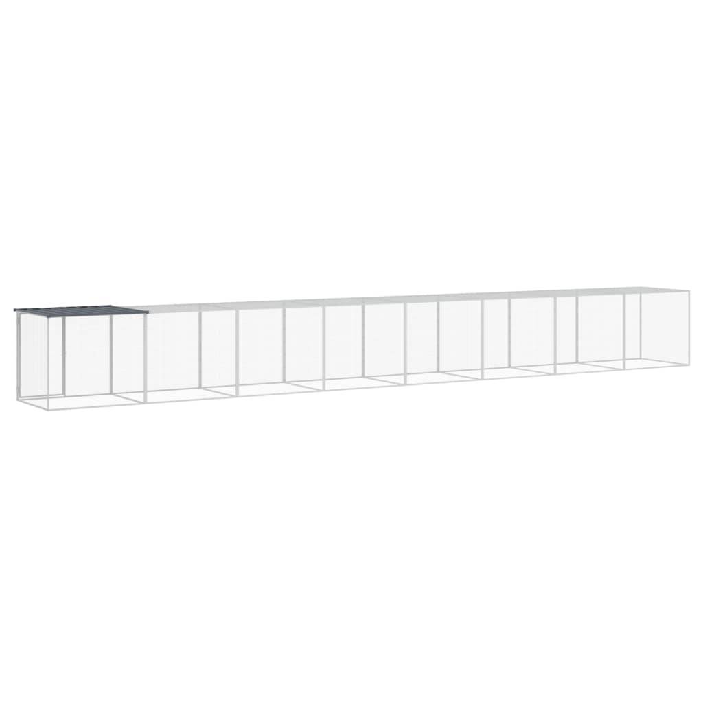 Vidaxl - Poulailler avec toit anthracite 803x98x90 cm acier galvanisé vidaXL 3189042 - Image 6