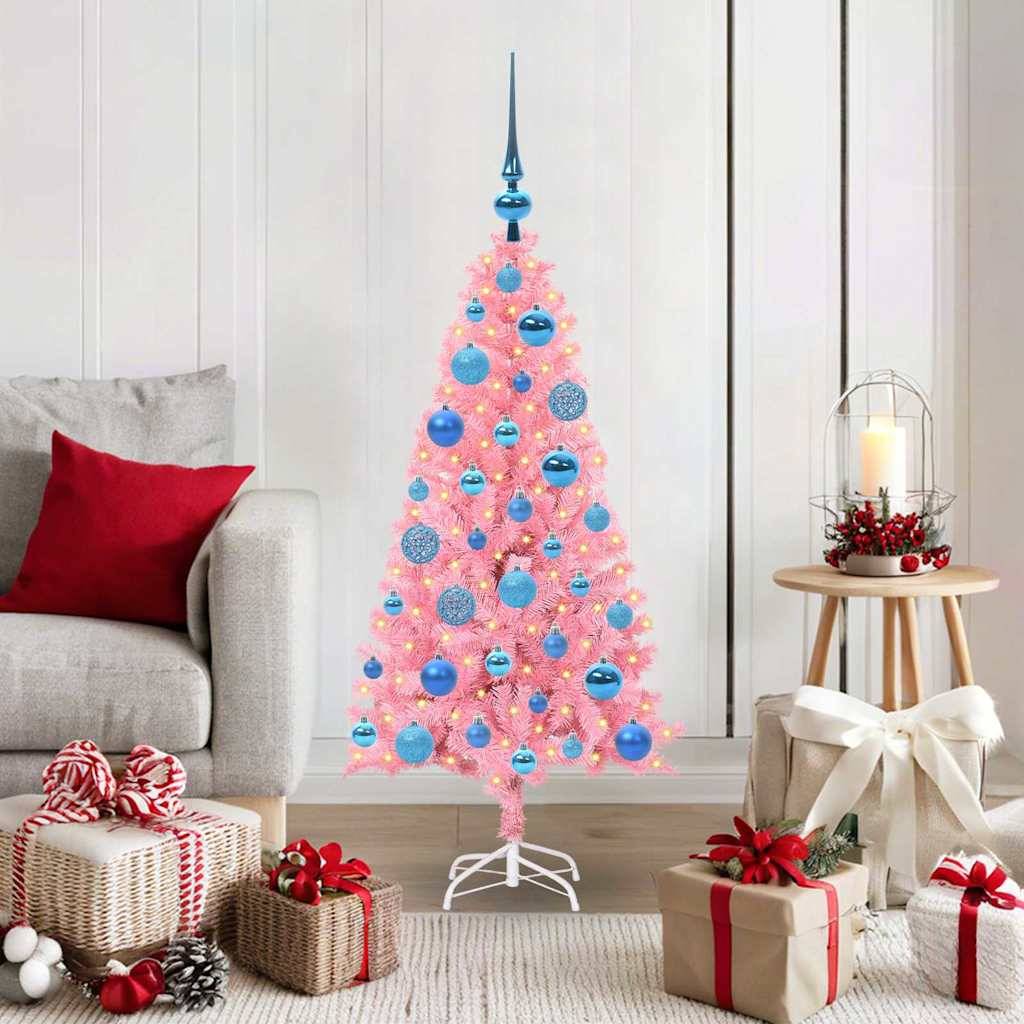 Vidaxl - Sapin de Noël Rose 120 cm PVC vidaXL 3396414