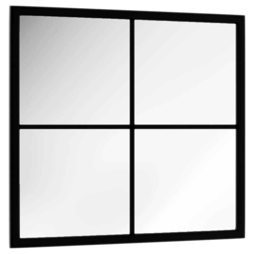 Maison Chic - Miroir mural - Miroir décoratif Noir 40x40 cm métal - Image 3