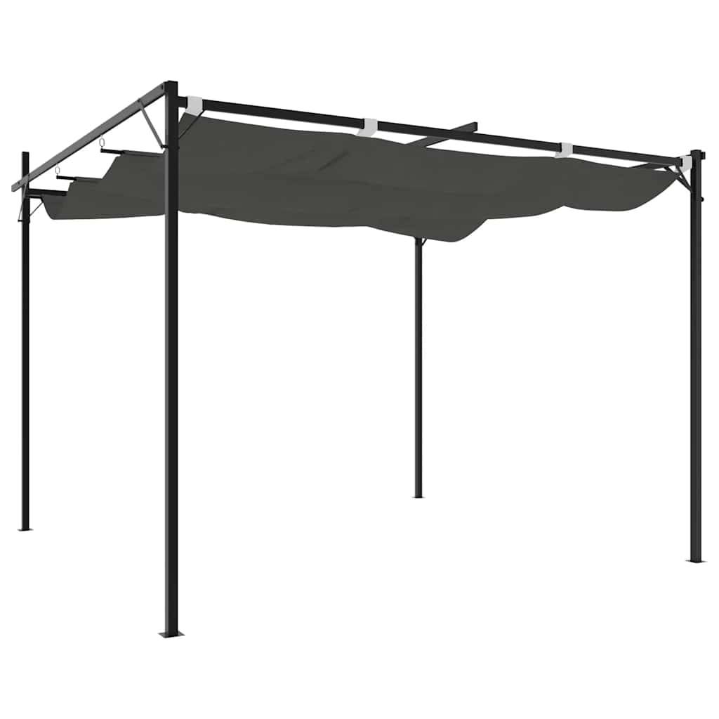 PANGIVO - Pergola avec toit rétractable anthracite 295 x 292 x 230 cm - PANGIVO - Image 5