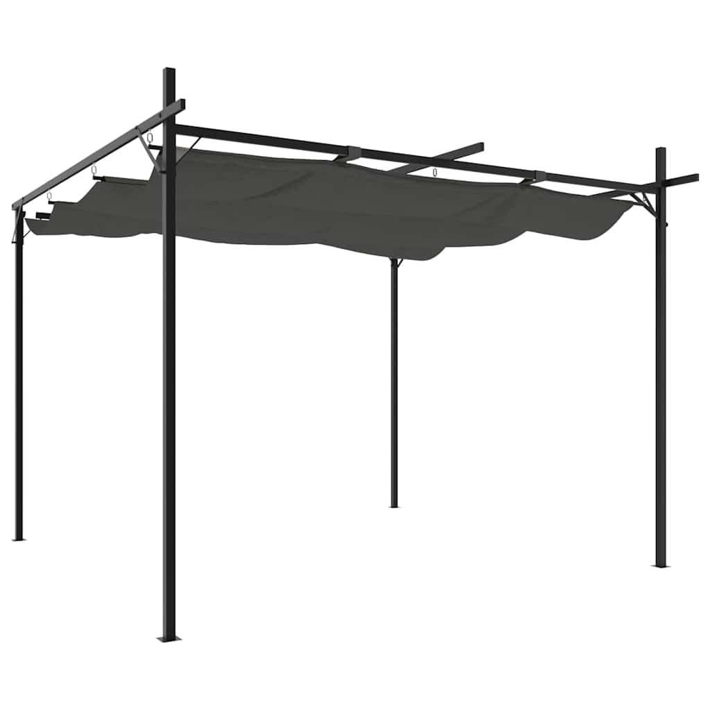 PANGIVO - Pergola avec toit rétractable anthracite 295 x 292 x 230 cm - PANGIVO - Image 2