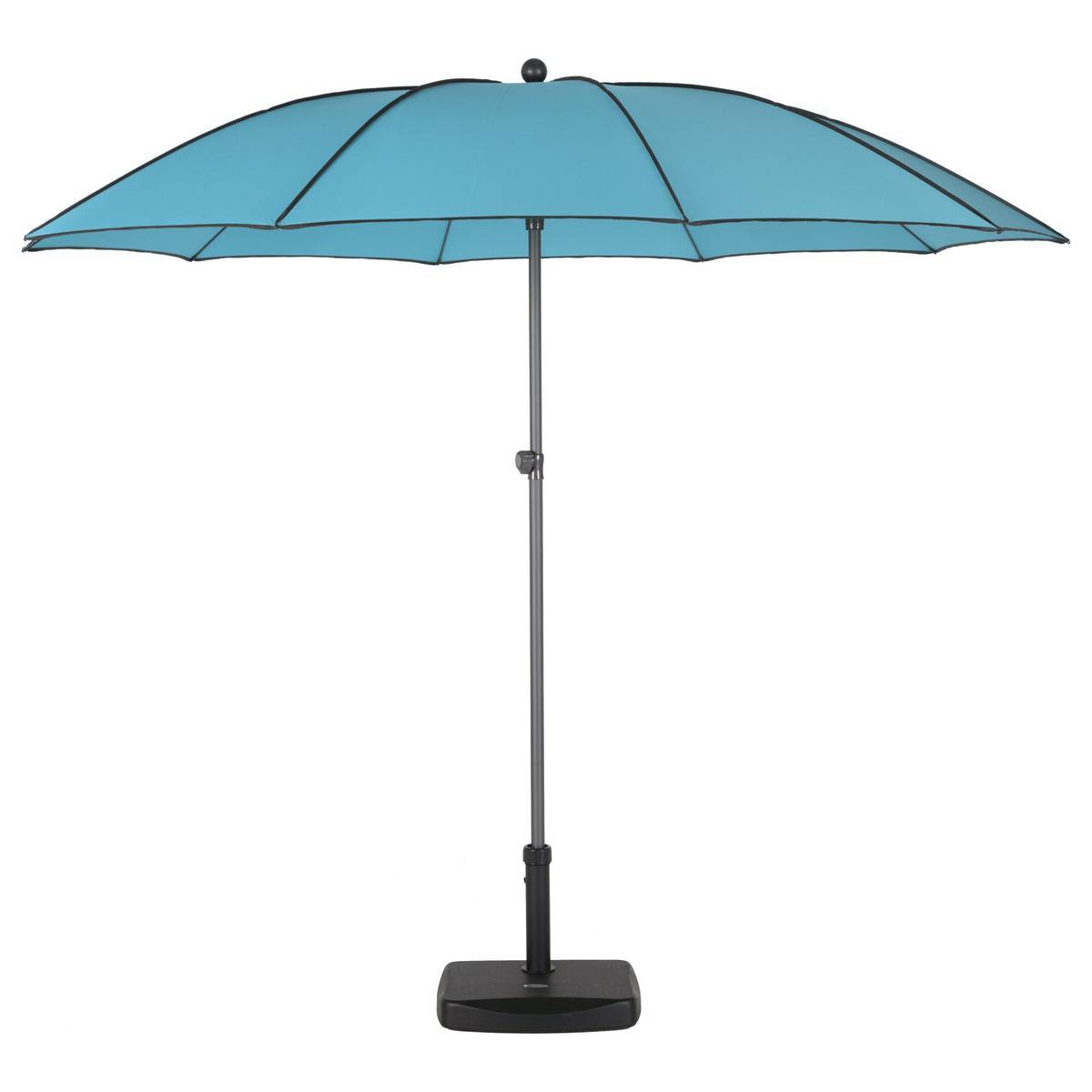 Hesperide - Parasol droit inclinable rond "Bogota" émeraude D2,5m en acier traité époxy Hespéride - Imagen 1