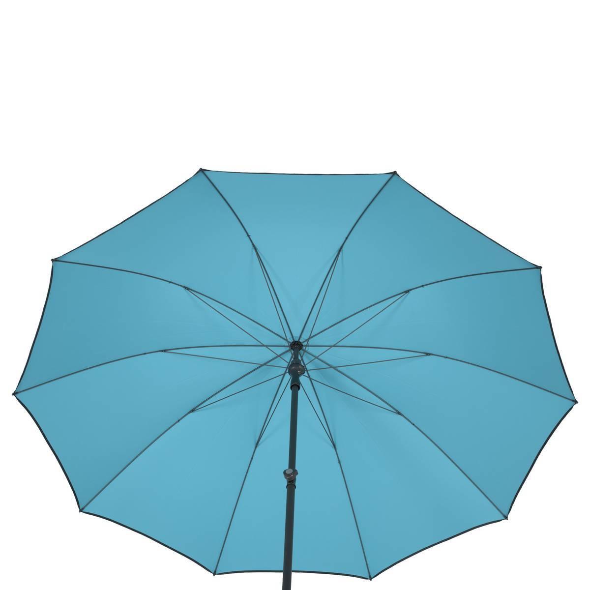 Hesperide - Parasol droit inclinable rond "Bogota" émeraude D2,5m en acier traité époxy Hespéride - Imagen 5