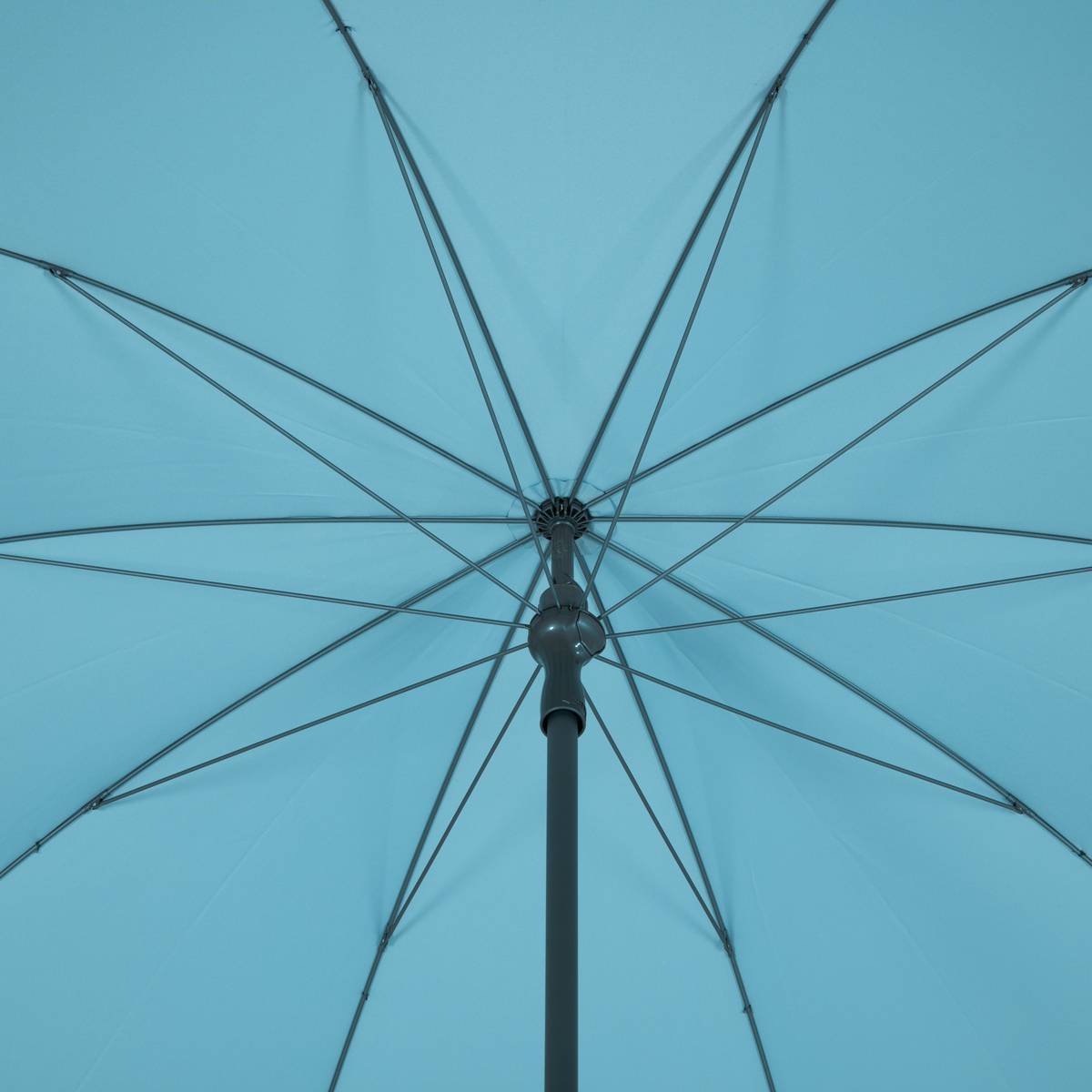 Hesperide - Parasol droit inclinable rond "Bogota" émeraude D2,5m en acier traité époxy Hespéride - Imagen 4