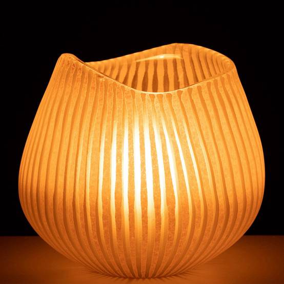 Vase Design Ligne "Octave" 20cm Rose - Image 3