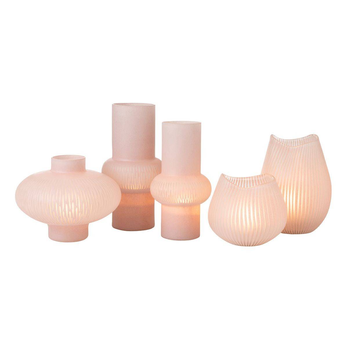 Vase Design Ligne "Octave" 20cm Rose - Image 5