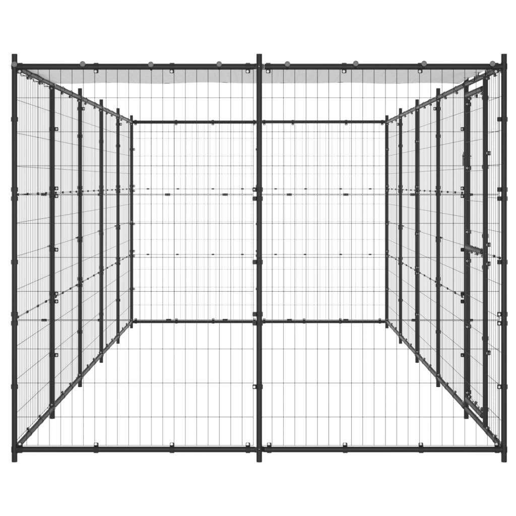 Vidaxl - Chenil extérieur Acier avec toit 12,1 m² vidaXL 3082294 - Imagen 5