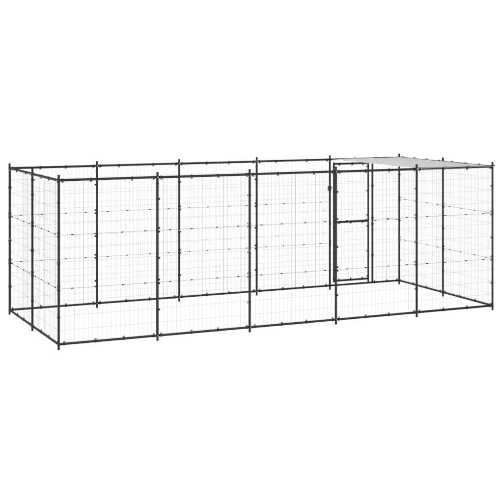 Vidaxl - Chenil extérieur Acier avec toit 12,1 m² vidaXL 3082294 - Imagen 6